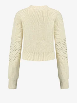 Kabelgebreide trui met turtleneck