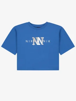 Korte T-shirt met NN print