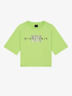 Korte T-shirt met NN print