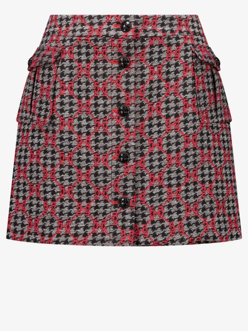 Korte tweed rok