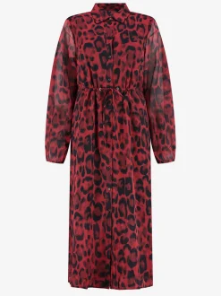 Lange jurk met luipaardprint