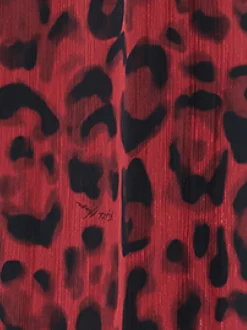 Lange jurk met luipaardprint