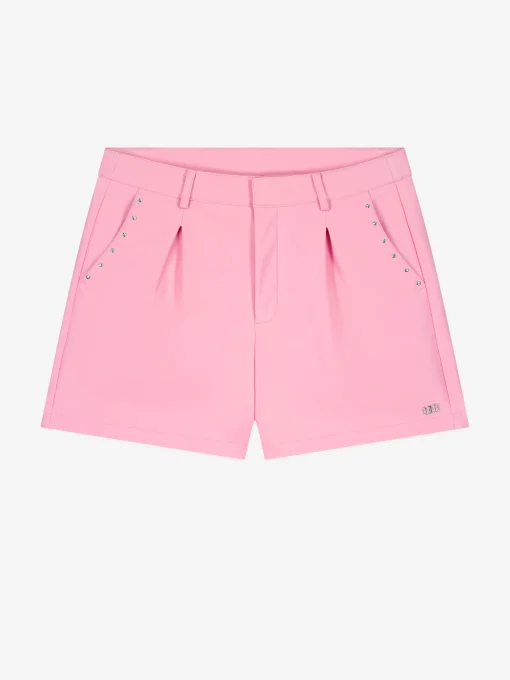 Leren look shorts