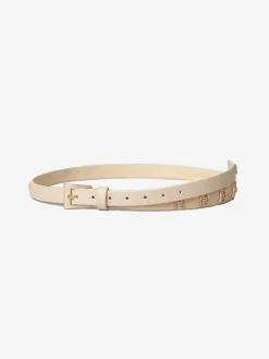 Leren riem met FH-logo studs