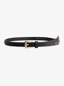 Leren riem met FH-logo studs