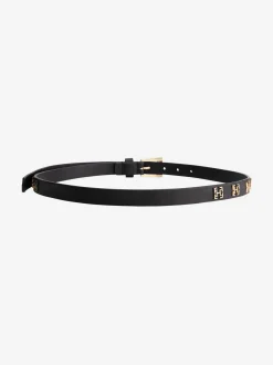 Leren riem met FH-logo studs