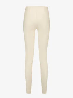 Leren-look broek met hoge taille