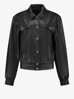 Leren-look jack