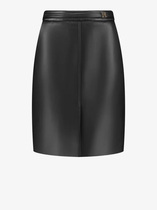 Leren-look rok