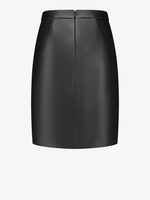 Leren-look rok
