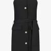 Linen strapless playsuit