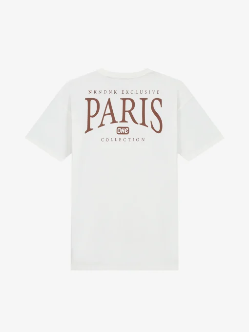 Loose fit t-shirt met Paris print