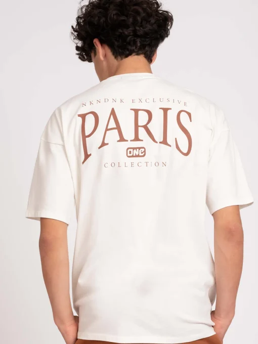 Loose fit t-shirt met Paris print