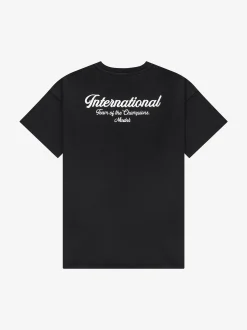 Losvallend T-shirt met geborduurde tekst