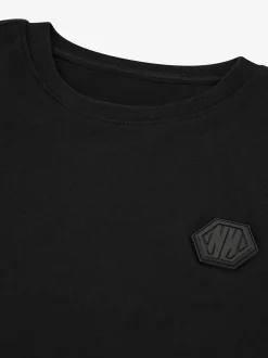 Losvallend T-shirt met N&N logo patch