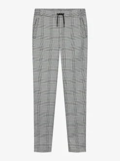 Low rise geruite broek