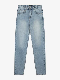 Mid rise denim jeans