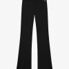 Mid rise flared broek