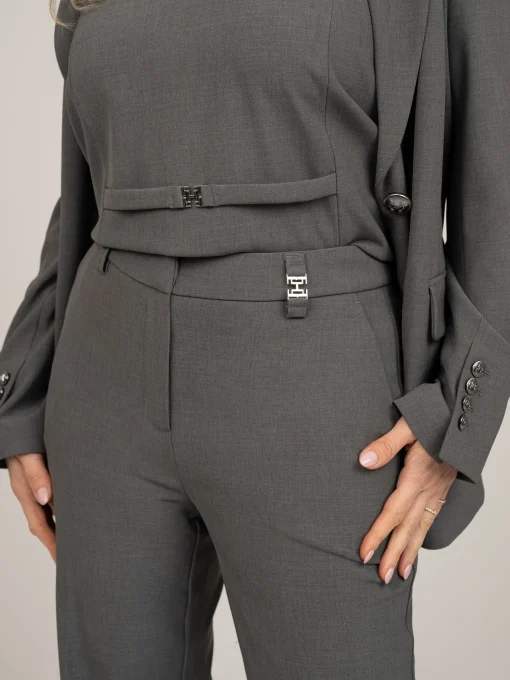 Mid waist pantalon met FH detail