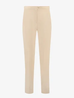 Mid waist pantalon met rechte pijpen