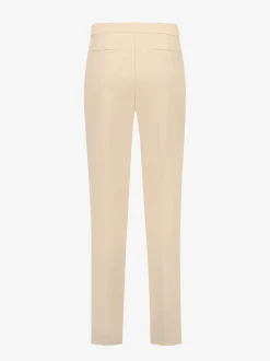 Mid waist pantalon met rechte pijpen