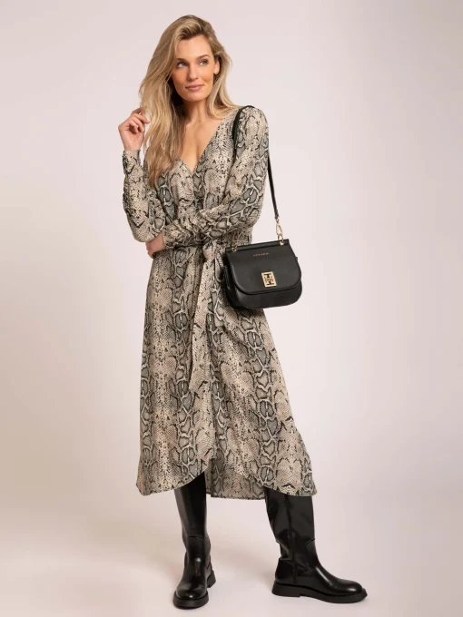 Midi Jurk met slangenprint
