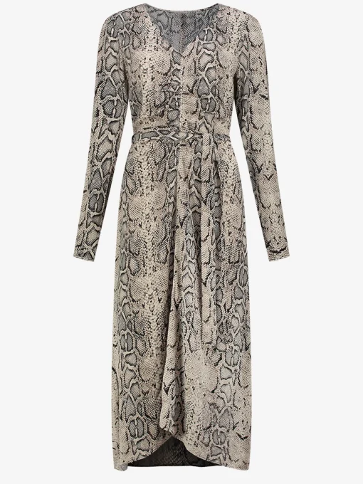 Midi Jurk met slangenprint