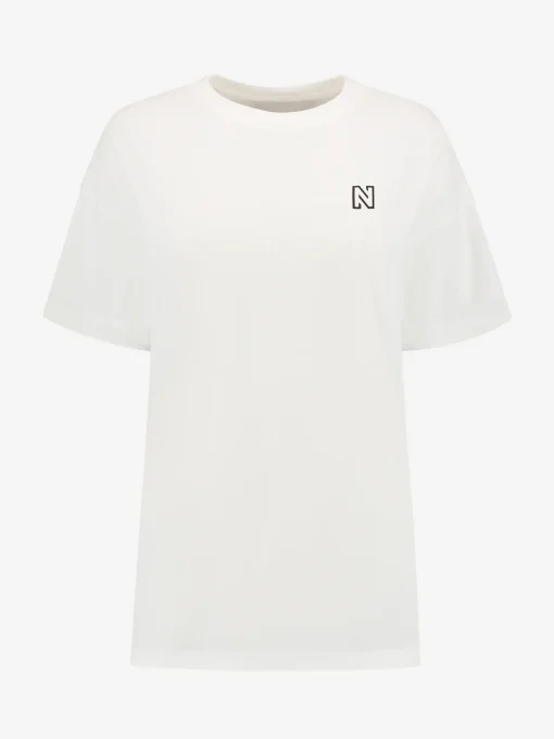 Oversized T-shirt met lace print