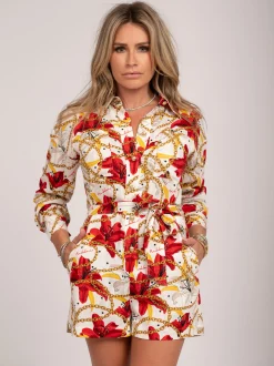 Playsuit met graphic print