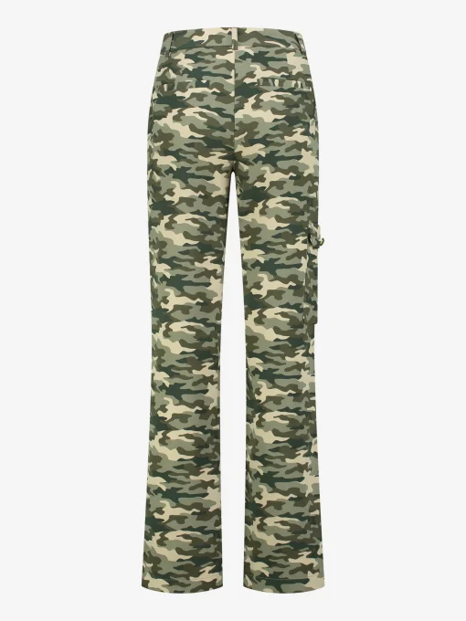 Rechte Cargo broek met middelhoge taille