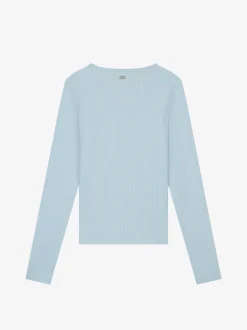 Rib top met open detail