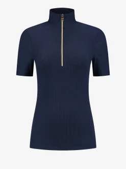 Ribbed Top met rits