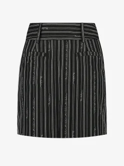 Rok met logo patroon