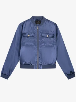Satijn look bomber