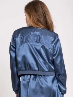 Satijn look bomber