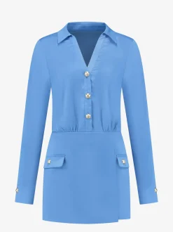 Satijn look playsuit