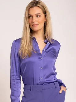 Satijn-look blouse