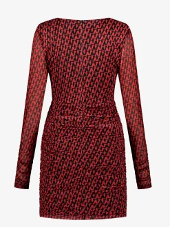 Semi-transparante mesh jurk