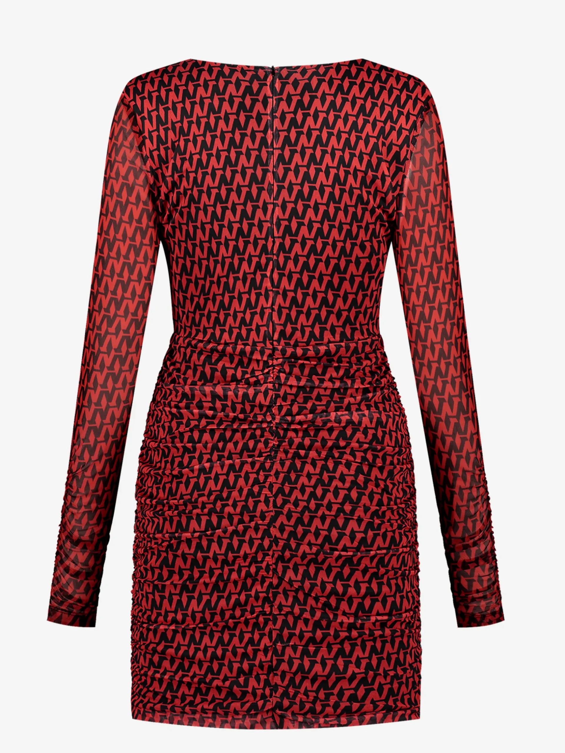 Semi-transparante mesh jurk