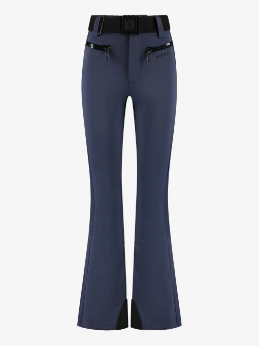 Ski broek met flared pasvorm en verstelbare riem