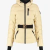 Ski jas met capuchon en elastische riem
