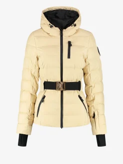 Ski jas met capuchon en elastische riem