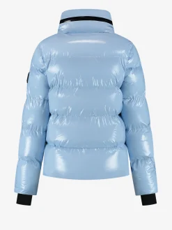 Ski jas met metallic look
