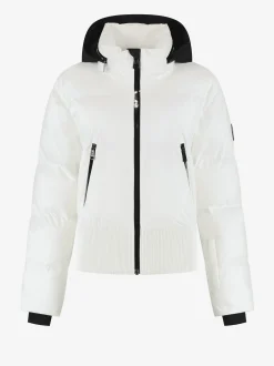 Ski jas met uitvouwbare capuchon en sneeuwvangers