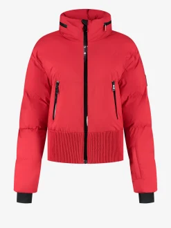 Ski jas met uitvouwbare capuchon en sneeuwvangers