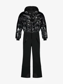 Ski jumpsuit met capuchon en verstelbare taille
