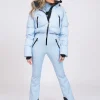 Ski jumpsuit met waterdichte bescherming en verstelbare details