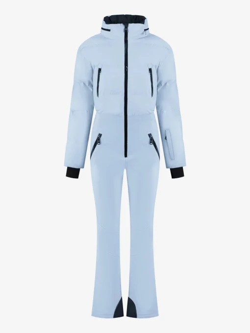 Ski jumpsuit met waterdichte bescherming en verstelbare details