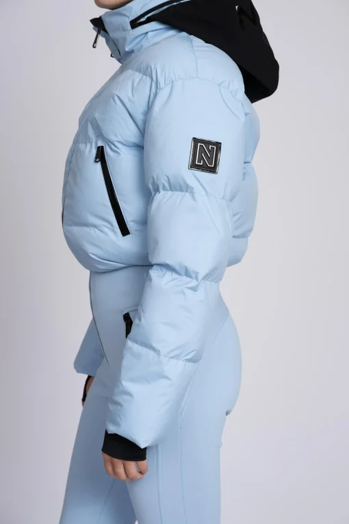 Ski jumpsuit met waterdichte bescherming en verstelbare details