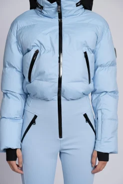 Ski jumpsuit met waterdichte bescherming en verstelbare details